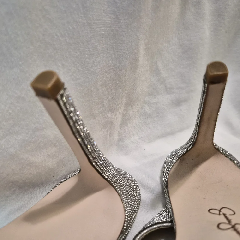 Elegant Silver Women's Heels